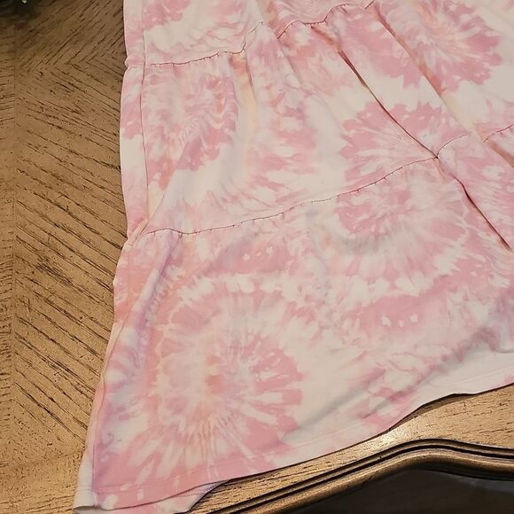 Pink Tie-Dye Maxi Dress Size S 7/8 - Picture 13 of 14